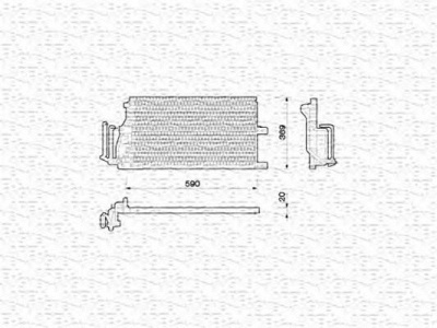 MAGNETI MARELLI 350203210000 -  Конденсатор, кондиционер